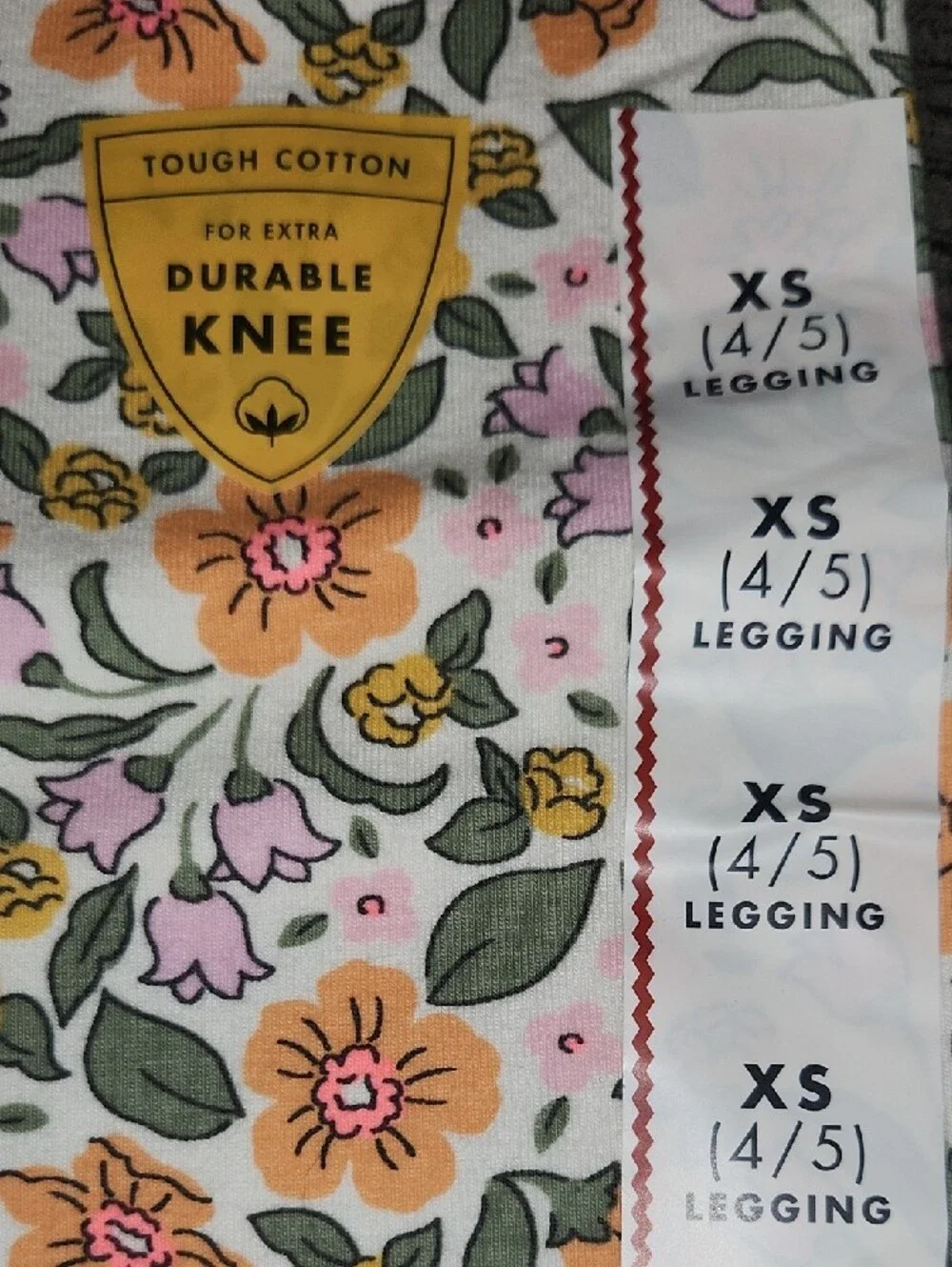 NWT Cat & Jack Floral Print Jeggings - Pink, Yellow & Green